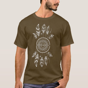 Camiseta Dreamcatcher Feathers Nativos Dreams Indian Esoter
