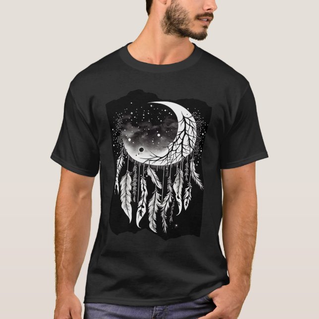 Camiseta Dreamcatcher Moon Boho Artwork  2 (Anverso)