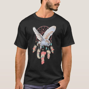 Camiseta Dreamcatcher Owl Boho Espiritual Dr.