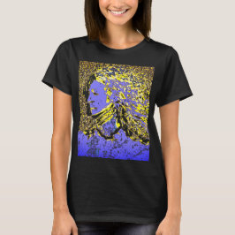 Camiseta "Dreamer Chica" en diseño de oro azul morado claro
