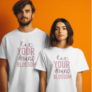 Camiseta Dreams Blossom Maroon Femenino Tee Inspirador