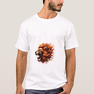 Camiseta Dreamscape Tee: León caprichoso con acuarela fue