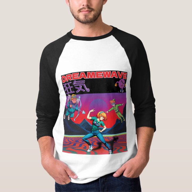 CAMISETA DREAMWAVE-狂気 (Anverso)