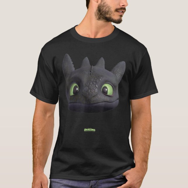 Camiseta DreamWorks Dragons Furia nocturna ineficaz Cara gr (Anverso)
