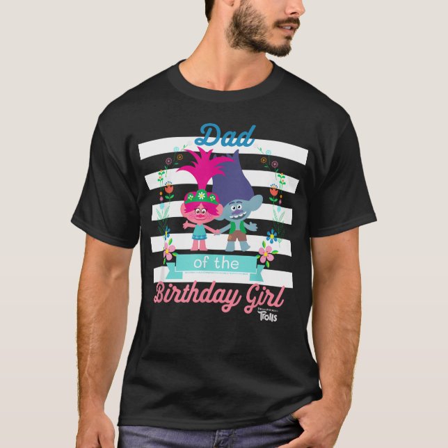 Camiseta Dreamworks Trolls Papá Del Cumpleaños (Anverso)
