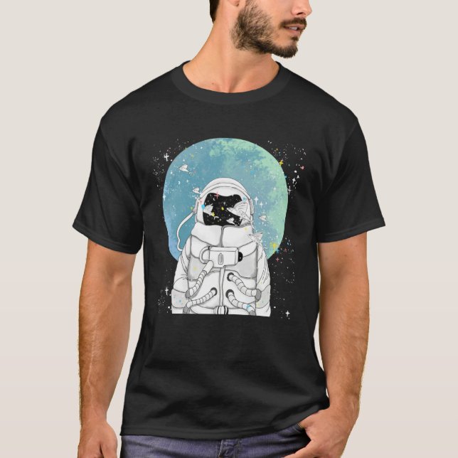Camiseta Dreamy Astronaut Rocket Space Travel Blast Off Men (Anverso)