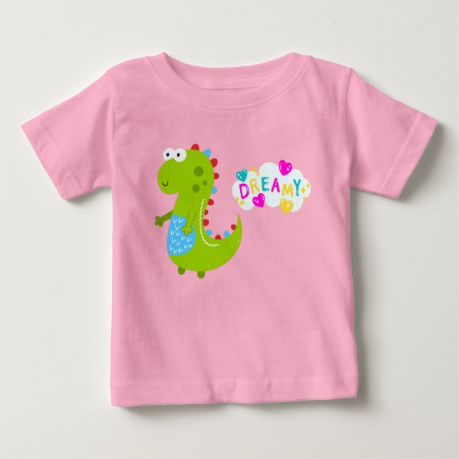 Camiseta Dreamy Dinosaur Baby (Anverso)