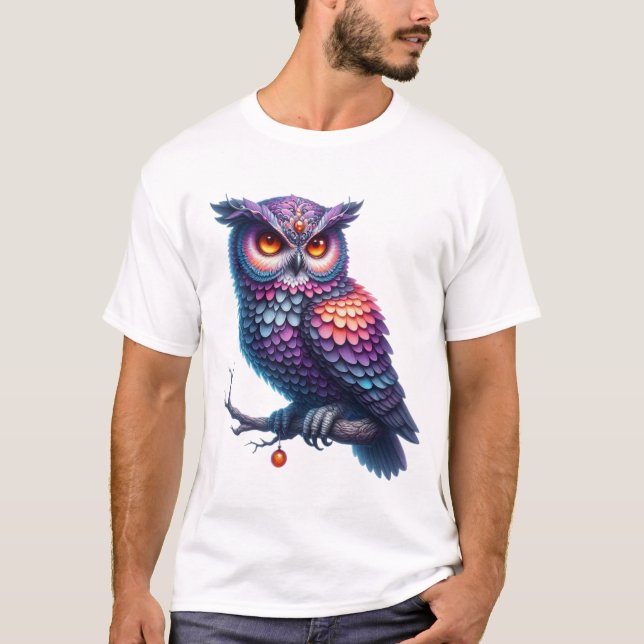 Camiseta Dreamy Owl Magic Halloween Day (Anverso)