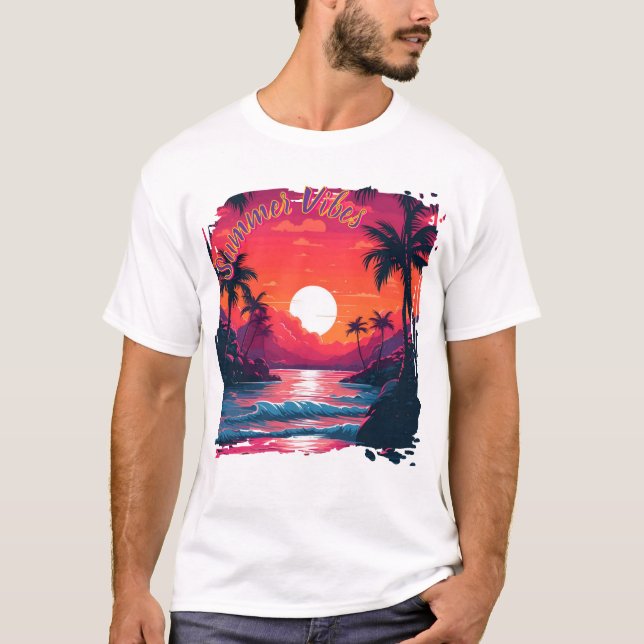 Camiseta Dreamy Sunset Horizon (Anverso)