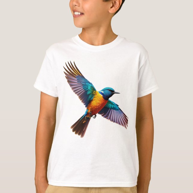 Camiseta Dreamy Watercolor Bird (Anverso)