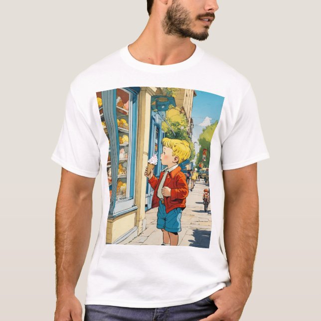 Camiseta Dreamy Watercolor Cityscape (Anverso)