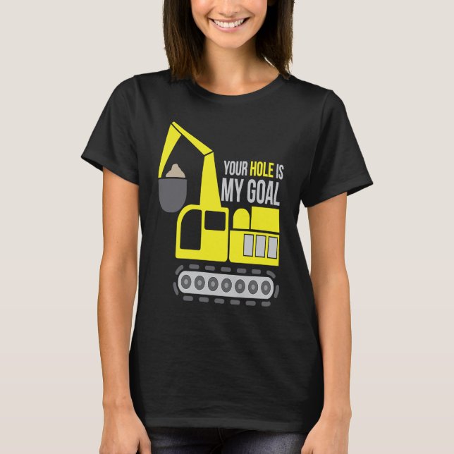 Camiseta Dredger Heavy Equipment Excavator Operator Dirty W (Anverso)