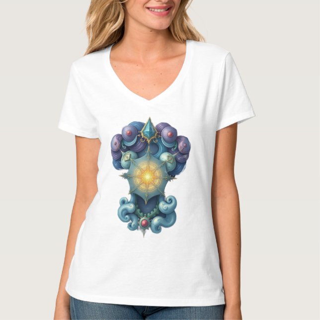 Camiseta „Drei Sterne – Lichtpfad am Himmel“ (Anverso)