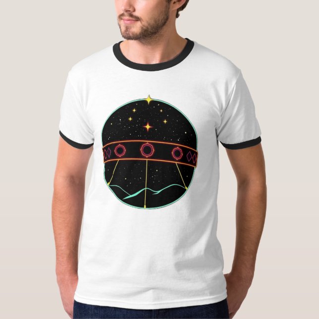 Camiseta „Drei Sterne – Lichtpfad am Himmel“ (Anverso)