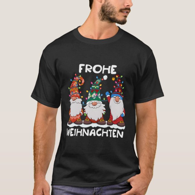Camiseta Drei Zwerge Passende Familie Frohe Weihnachten (Anverso)