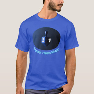 Camiseta Dreidel azul brillante