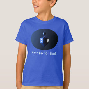 Camiseta Dreidel azul brillante