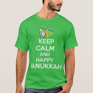 Camiseta Dreidel Menorah Feliz feriado judío en Hanukkah