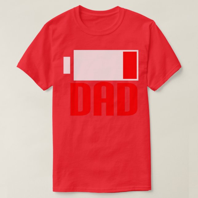 Camiseta Drenaje hueco de batería baja y divertida sin bril (Diseño del anverso)