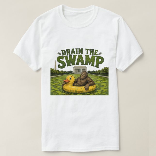 CAMISETA DRENAR EL PANTANO (Diseño del anverso)