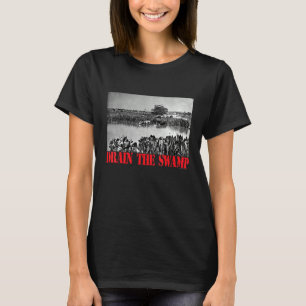 Camiseta Drenar la impresión de vintage de vacas del Capito