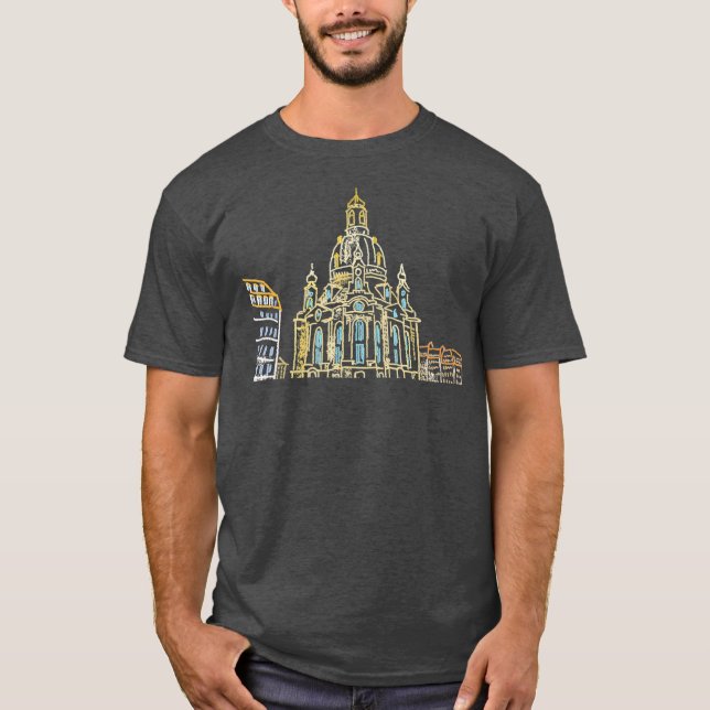Camiseta Dresden Alemania Hombres exclusivos de regalo de a (Anverso)