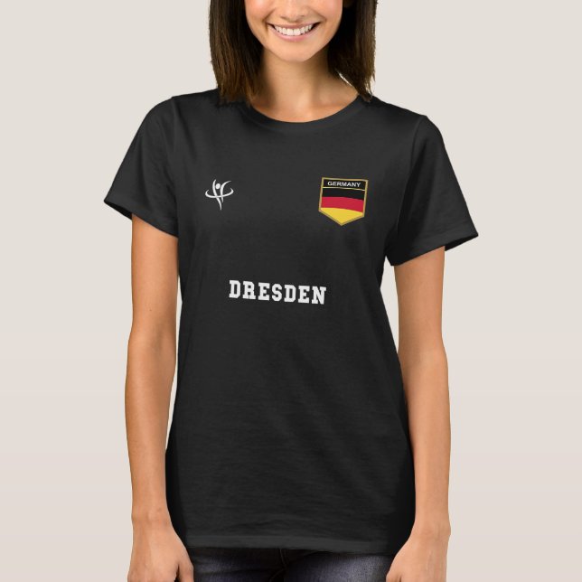 Camiseta DRESDEN Alemania Vintage Sports (Anverso)