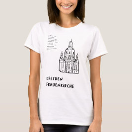 Camiseta Dresden Frauenkirche, Alemania | Arte minimalista