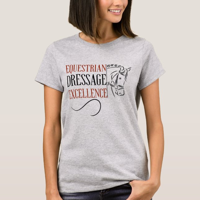 Camiseta Dressage; Excelencia Ecuestre (Anverso)