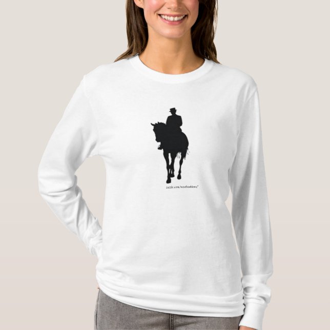 Camiseta Dressage Horse Silhouette (Anverso)