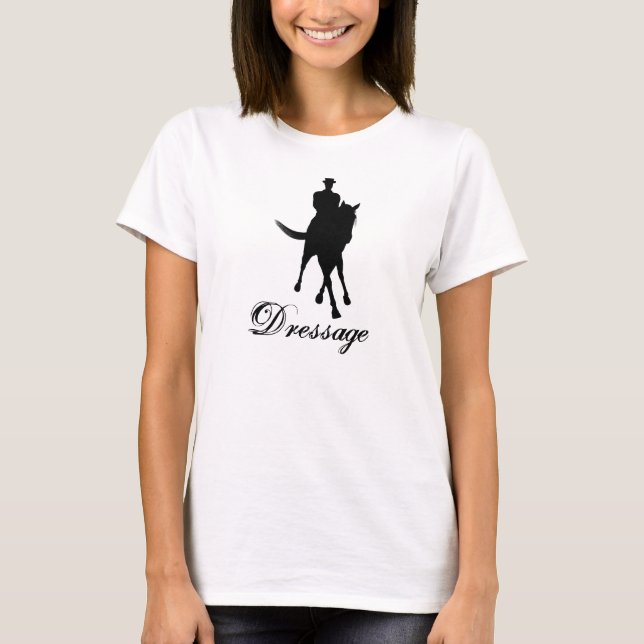 Camiseta Dressage Horse Silhouette (Anverso)