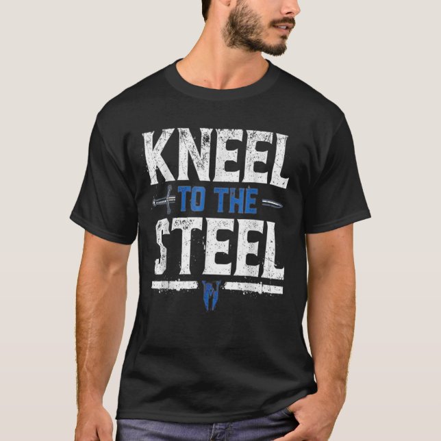 Camiseta Drew Mcintyre Kneel Al Acero (Anverso)