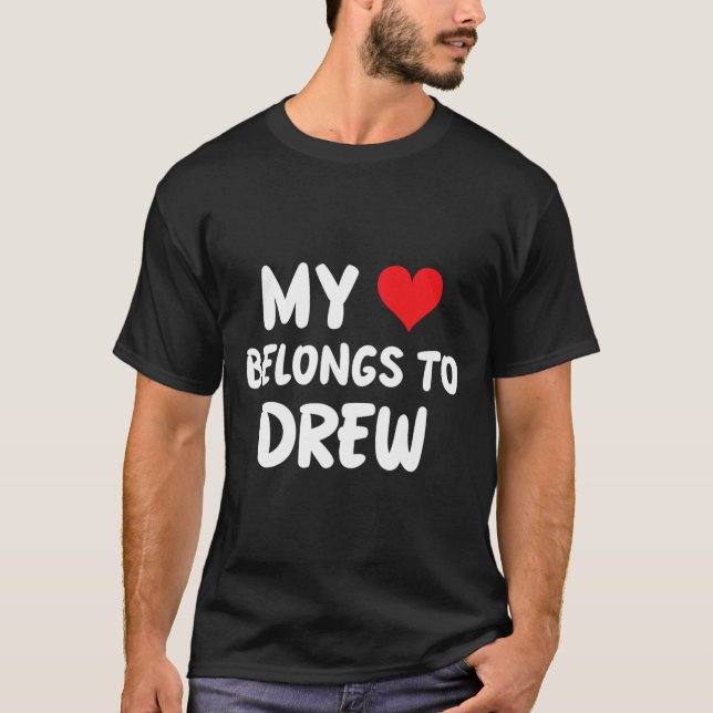 Camiseta Drew - Mi Corazón Pertenece A Soñar - Amor (Anverso)