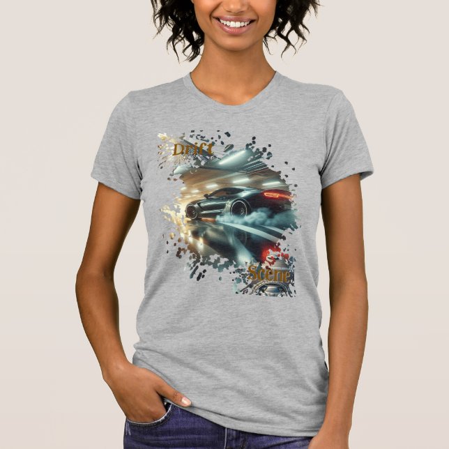 Camiseta Drift Scene | Arte de coche Urban Motion  (Anverso)
