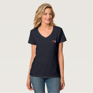 Camiseta Drifting Cuello en V para Mujer