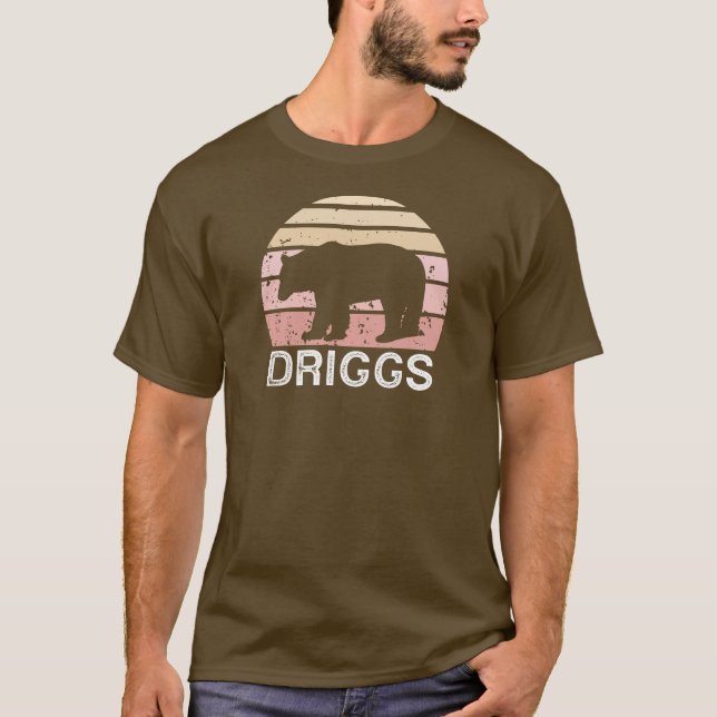 Camiseta Driggs Idaho Retro Bear (Anverso)