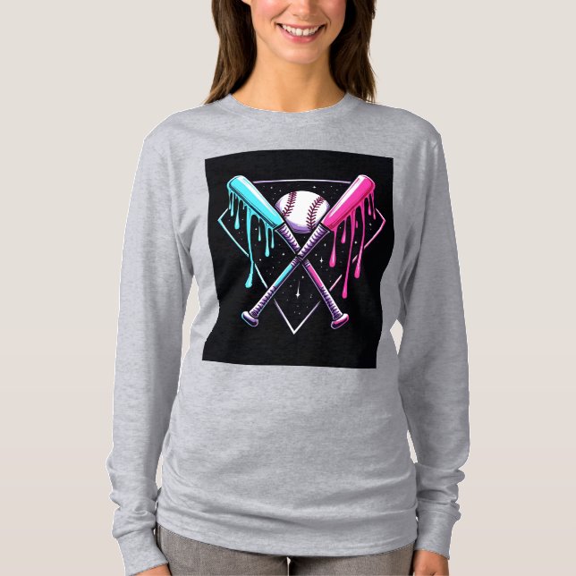 Camiseta Drin Bat Bat Magic - Neon Splash Home Plate (Anverso)