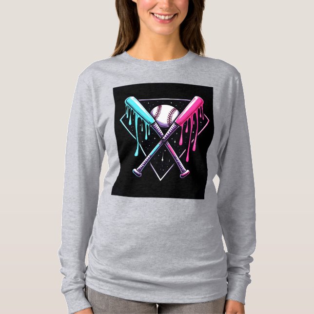 Camiseta Drin Bat Bat Magic - Neon Splash Home Plate (Anverso)