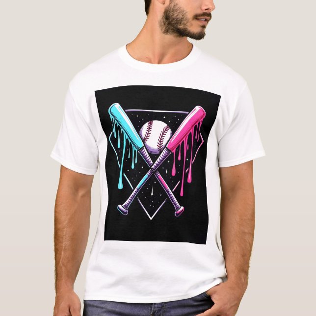 Camiseta Drin Bat Bat Magic - Neon Splash Home Plate (Anverso)