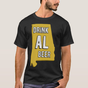 Camiseta Drink AL Beer State De Alabama Beer Birmingham Hun
