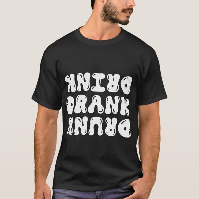 Camiseta Drink Drank Drunk | Fiesta de Navidad (Anverso)