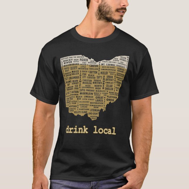 Camiseta Drink Local - Ohio Beer Shirt Essential T-Shirt (Anverso)