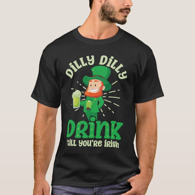 Camiseta Drink Until Irish  St Patricks Day (Anverso)
