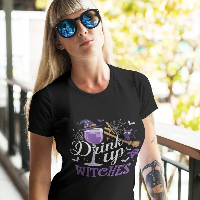 Camiseta Drink up Witches, Funny Halloween (Subido por el creador)