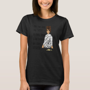 Camiseta Drinker de vino estresó a mujer Messy Bun WTF Día