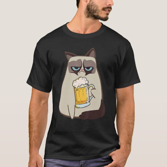 Camiseta Drinkers 365 Beer Cat Style (Anverso)