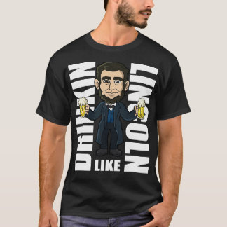 Camiseta Drinkin como Lincoln 4 de julio Desfile Independen