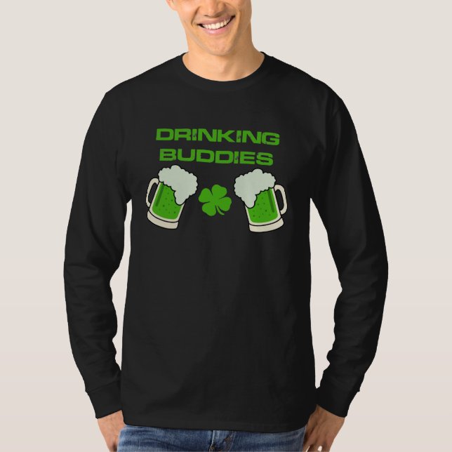 Camiseta Drinking Buddies Parade Day St Patricks Day (Anverso)