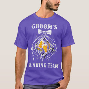 Camiseta Drinking Groom Team Squad Funny Bachelor Party