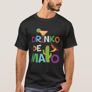 Camiseta Drinko De Mayo-Cinco De Mayo Día Gracioso Fiesta M